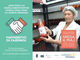 Novi konkurs Evropskog PROGRESa za partnerske projekte opÅ¡tina i organizacija civilnog druÅ¡tva