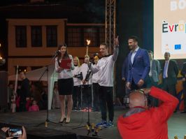 Ambasador Evropske unije Majkl Davenport na sveÄanom otvaranju X Å kolske olimpijade